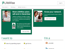 Tablet Screenshot of lifewiseor.com